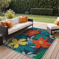 GENIMO Indoor Outdoor Area Rug 5'x7', Machine Washable Rugs by GENIMO