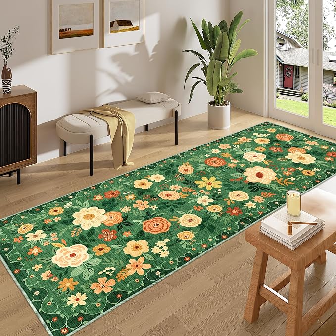 DUKINO 3x8 Runner Rug, Washable Rug - Image 3