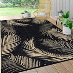 Pauwer Waterproof Outdoor Rug 6x9, Reversible Plastic Straw Patio Camping Rug by Pauwer
