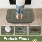 BEQHAUSE 24x40 Inch Kitchen Rug Mat Durable Kitchen Rugs Non-Slip Washable - Image 4