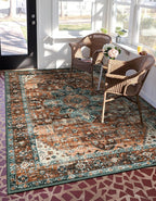 Moynesa Ultra-Thin Washable Vintage Area Rug - Image 8