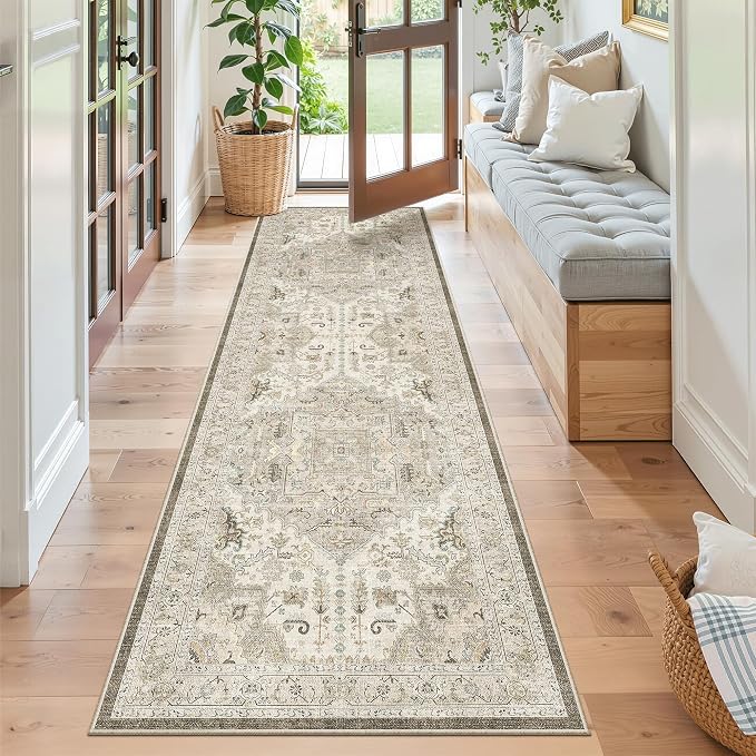 Madane Washable Runner Rug 2x7, Hallway Laundry Room Kitchen, Non Slip Rug - Image 3