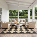 Nuloom Outdoor Performance Collection Sabina Dark Grey/Ivory, High Traffic by nuLOOM