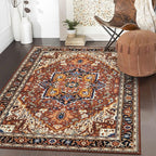 Moynesa Ultra-Thin Washable Oriental Area Rug by Moynesa