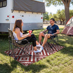 GENIMO Outdoor Rug for Patio Clearance, Waterproof Reversible Christmas Mat - Image 3