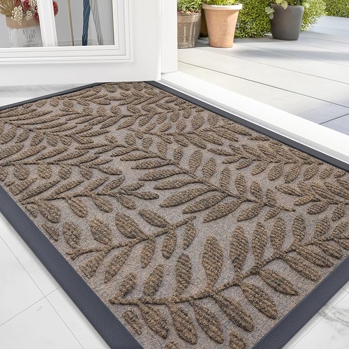 OLANLY Door Mat Indoor Outdoor Entrance, Waterproof All-Weather All-Season by OLANLY