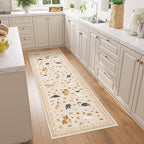 DUKINO 2x6 Washable Runner Rug for Hallway, Non Slip Animal Dog Kitchen Rug - Image 2