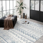 Miukiki 5x7 Area Rug for Living Room Moroccan Washable Rugs Non Slip Indoor by Miukiki