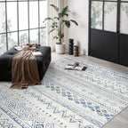 Miukiki 6x9 Area Rug for Living Room Moroccan Washable Rugs Non Slip Indoor by Miukiki