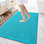 OLANLY Large Bathroom Rugs 59x35, Extra Soft Absorbent Chenille Bath Rugs by OLANLY
