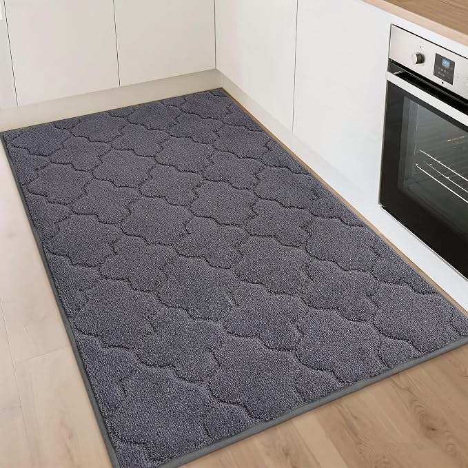 COSY HOMEER Kitchen Rugs 32"x48" Non-Slip Washable Kitchen Mats by COSYHOMEER