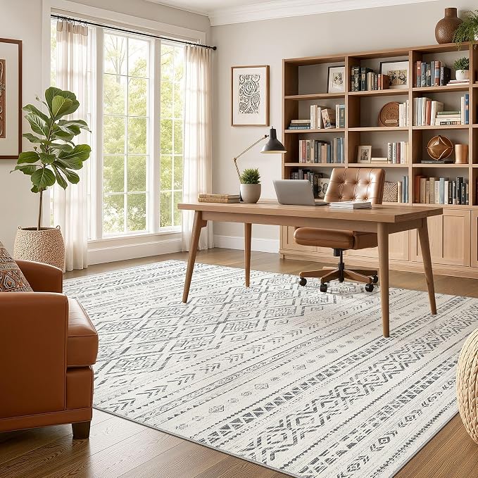 Nakagishi Area Rug Living Room Rugs: 6x9 Large Soft Machine Washable Boho - Image 5