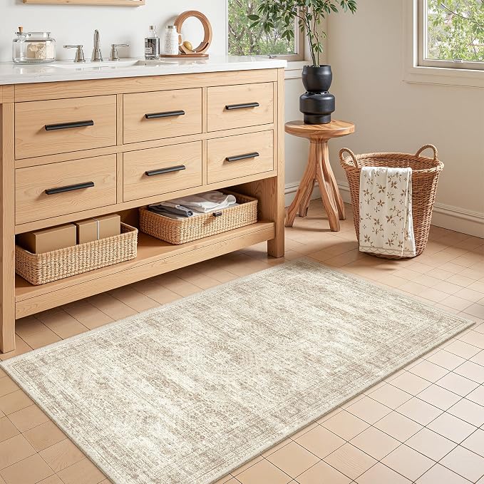 2x4 Washable Rug Runner for Bathroom, Soft Entryway Rug for Laundry Room - Image 4