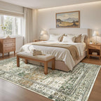 Soalmost 6x9 Area Rugs for Living Room Non-Slip Washable Rugs 6x9 Vintage Rug - Image 8