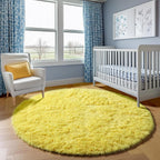 ONASAR Yellow Round Area Rugs 4ft - Image 7