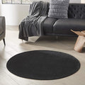 Nourison Home Nourison Essentials Black 4' x Round Area Rug by NourisonHome