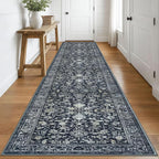 KILOCOCO Runner for Hallway 3x16 Runner Rug Printed Vintage Floral Washable Rug by Kilococo