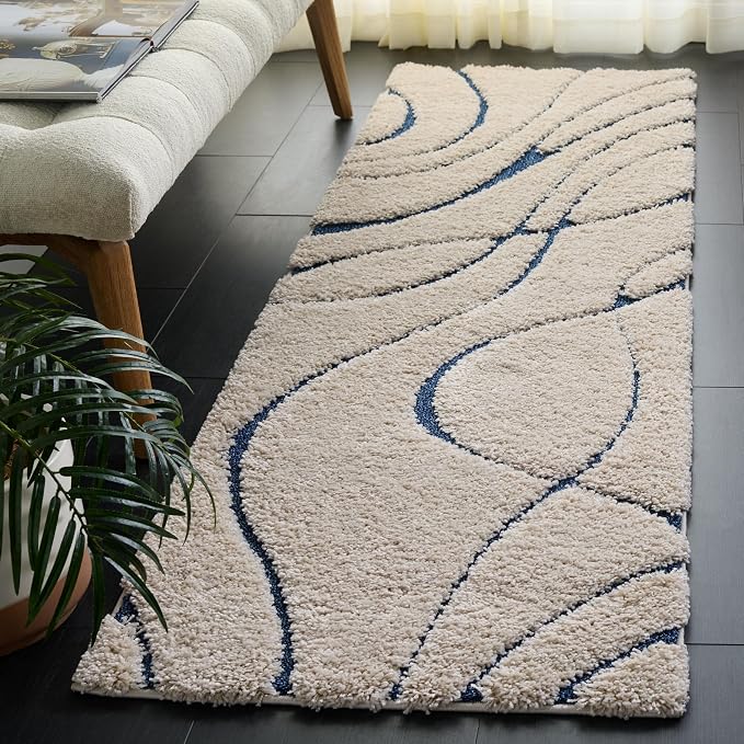 SAFAVIEH Florida Shag Collection Runner Rug by Unknown