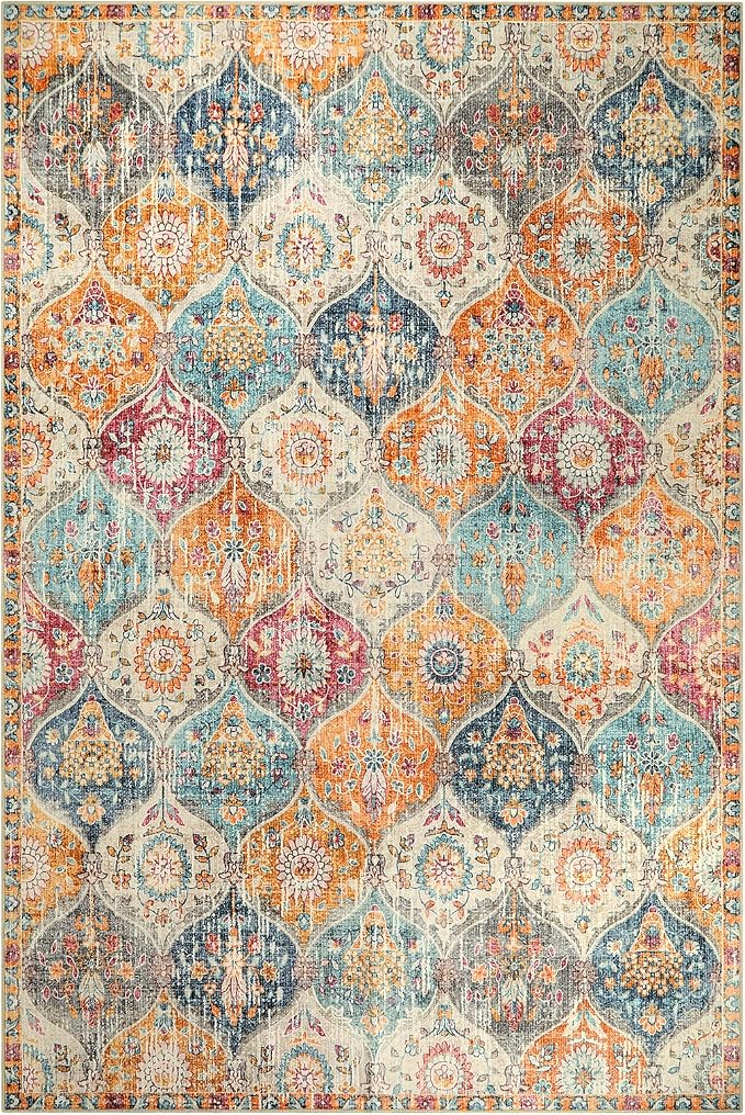 Lahome Moroccan 6x9 Rugs for Living Room, Soft Washable 6x9 Area Rug for Bedroom - Image 8