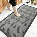 OLANLY Front Door Mat Outside Entrance 47x23, Heavy Duty Sturdy Natural Rubber by OLANLY
