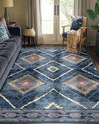 BESTSWEETIE Area Rug 5x7 Rug Machine Washable Non-Slip Low Pile Print Pattern - Image 2