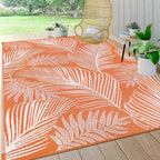 Pauwer Waterproof Outdoor Rug 8x10, Reversible Plastic Straw Patio Camping Rug by Pauwer