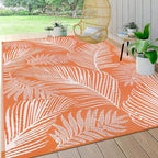 Pauwer Waterproof Outdoor Rug 6x9, Reversible Plastic Straw Patio Camping Rug by Pauwer