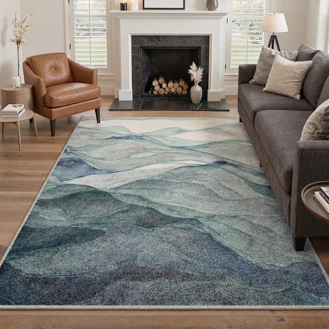 BEIMO Area Rugs 6x9 for Living Room Bedroom, Modern Abstract Machine Washable by BEIMO