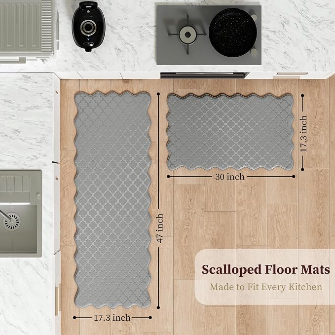 Arenarug Upgrade Scalloped Embossed Kitchen Mats - Image 2