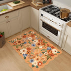 DUKINO 2x3 Entryway Rug, Floral Washable Indoor Door Mat - Image 5
