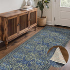 GENIMO Floral Washable Runner Rug 2’6” x 8’, Non-Slip Long Hallway Carpet by GENIMO