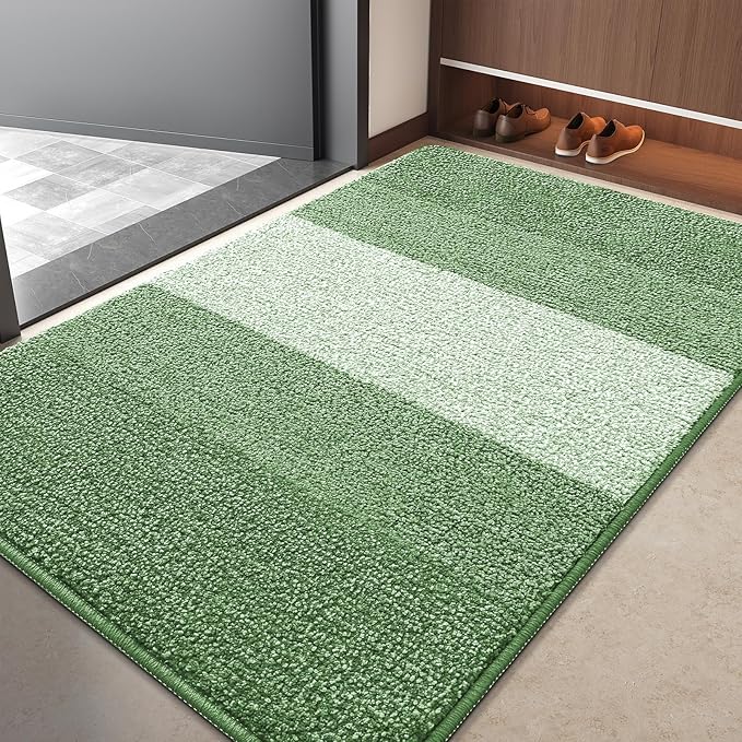 Kitinjoy Indoor Outdoor Door Mat, 40x32 Non-Slip Absorbent Dirt Trapper by Kitinjoy