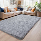 Chicrug Soft Area Rugs for Bedroom Living Room Plush Fluffy Rug 6x9 Feet - Image 2