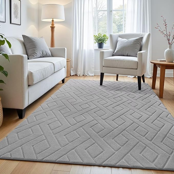 Macgace Ultra Soft Grey Area Rug - Image 3