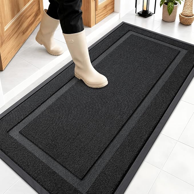 OLANLY Front Door Mat Indoor Outdoor Entrance, Waterproof All-Season, by OLANLY