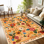 RELEANY Floral 3x5 Area Rugs Washable Print Boho Cute Carpet Non Slip Flower - Image 6