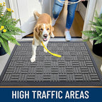 OLANLY Front Door Mat Outside Entrance 47x32, Heavy Duty Sturdy Natural Rubber - Image 6