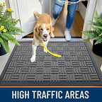 OLANLY Front Door Mat Outside Entrance 47x17, Heavy Duty Sturdy Natural Rubber - Image 6