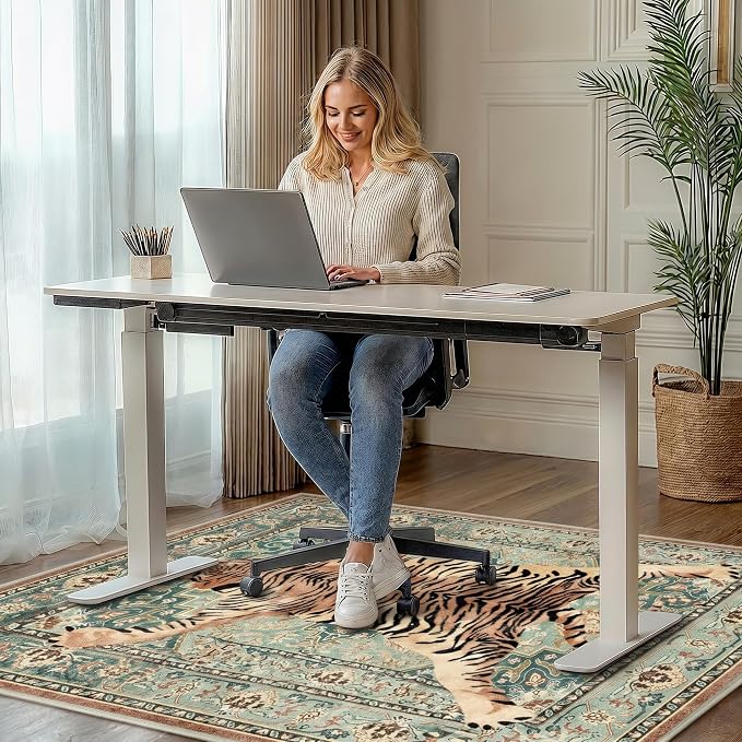 36"x48" Office Chair Mat for Hardwood Tile Floor, Under Desk Carpet Protector - Image 2