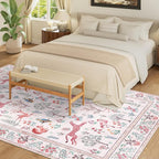 DUKINO 5x7 Rug, Washable Animal Living Room Rug - Image 4