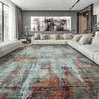 10x14 Area Rugs Large Living Room Rug Washable: Modern Abstract Rug Indoor - Image 2