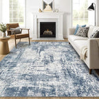 7x9 Area Rug Living Room: Washable Large Abstract Modern Soft Rug Stain by LOONGRUG