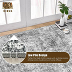 Washable Area Rug 5' x 7' Vintage Traditional Persian Mat - Image 5