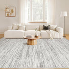 Nakagishi 5x8 Area Rugs Living Room: Washable Large Vintage Rug Neutral - Image 4