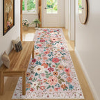 DUKINO 3x8 Runner Rug, Washable Rug by DUKINO