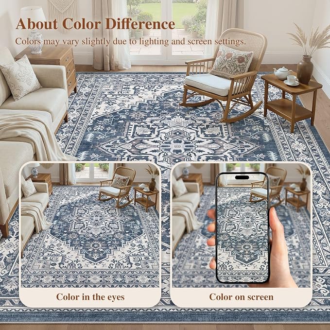 UERMEI 5x7 Area Rug for Living Room - Image 7