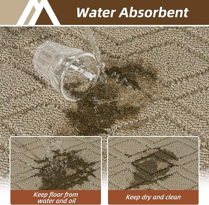 COSY HOMEER Kitchen Rugs 24"x35" Non-Slip Washable Kitchen Mats - Image 5