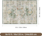befbee Washable Rug 8x10 Area Rugs - Image 2