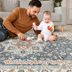 Vintage Living Room Area Rug 6x9 - Image 3