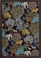 GarveeHome Jungle Animal Print Rug 4x6 Washable Area Rugs - Image 4